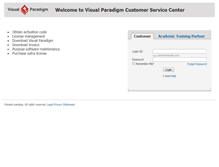 Tablet Screenshot of cs.visual-paradigm.com